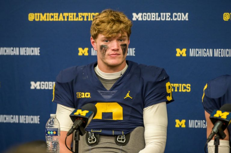 Michigan quarterback J.J. McCarthy’s dad could be heading to jail for what he did to J.J.’s girlfriend